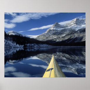 Affiche Canada, Colombie-Britannique, Banff. Kayak bow