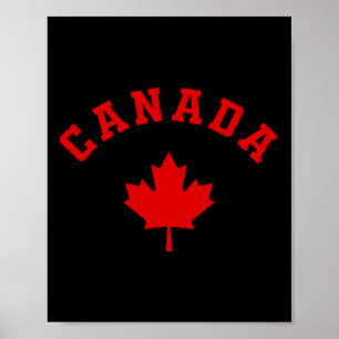 Affiche Canada Drapeau Canadien Logo Feuille d'Érable Rand