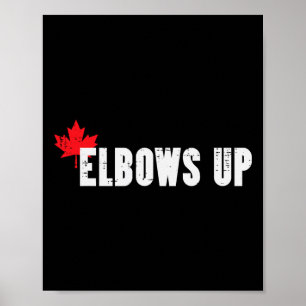 Affiche Canada Hockey coudes levés Hommes feuille d'érable