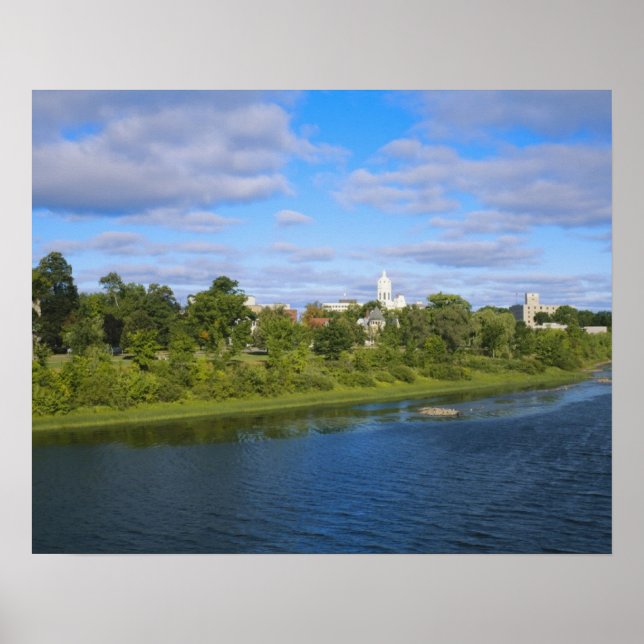 Affiche Canada, Nouveau-Brunswick, Fredericton, Vue de la  (Devant)