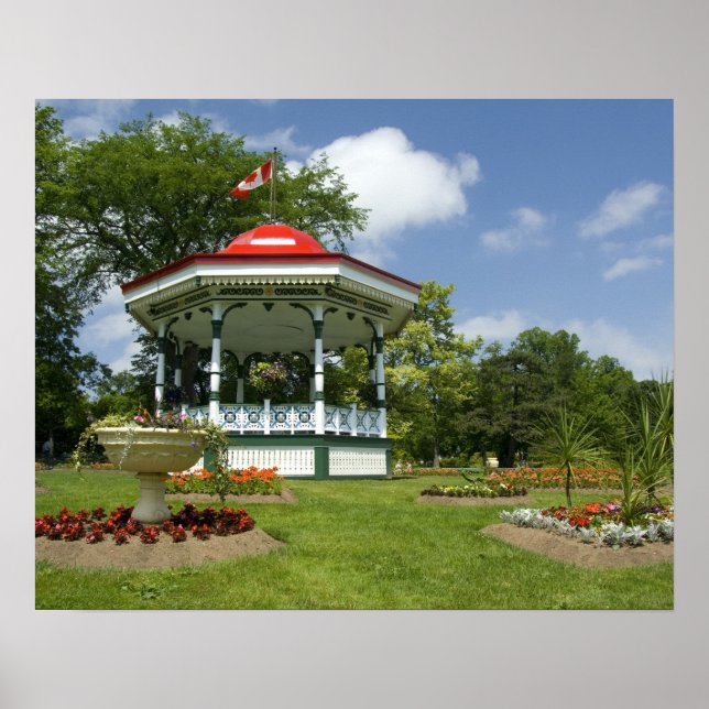 Affiche Canada, Nouvelle-Écosse, Halifax, jardins publics. (Devant)