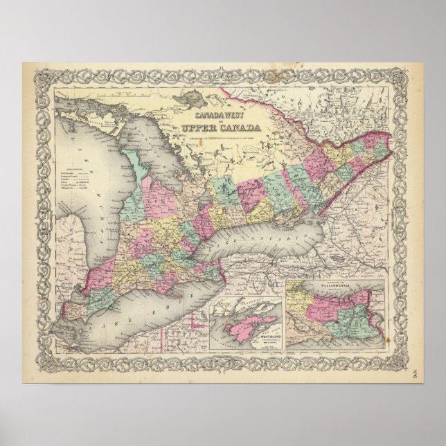 Affiche Canada Ouest ou Haut-Canada (Devant)