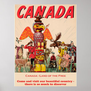 Affiche Canada - Pays des Libres