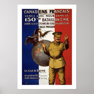 Affiche Canadiens Francais (border)