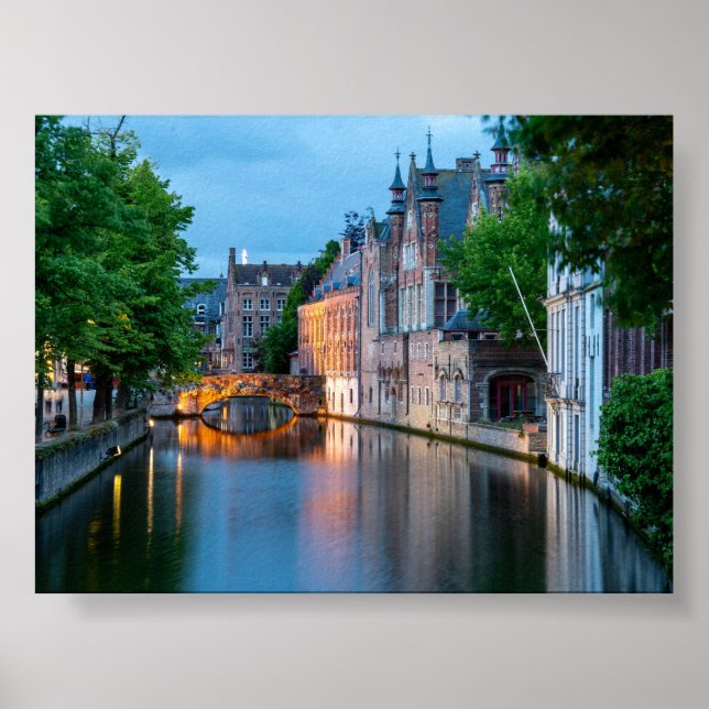 Affiche Canal à Bruges (Devant)