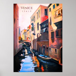 Affiche Canal à Venise Italie