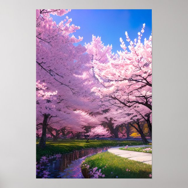 Affiche Canal Cherry Blossom (Devant)