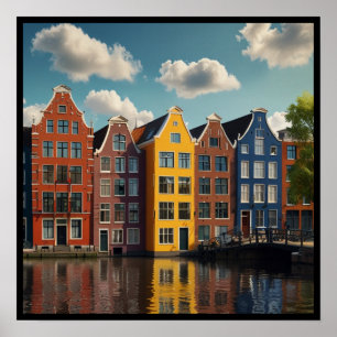 Affiche Canal d'Amsterdam