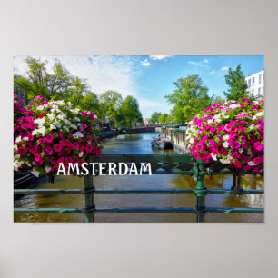 Affiche Canal d'Amsterdam