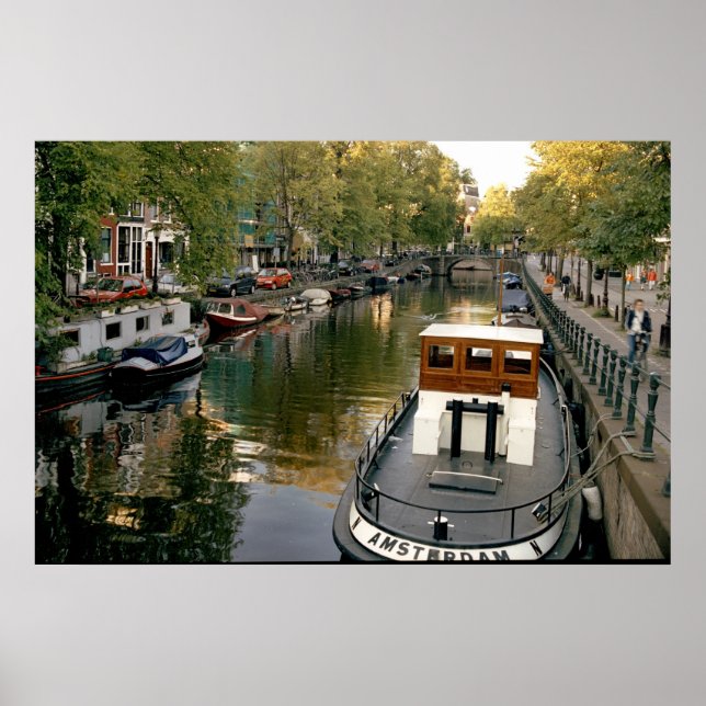 Affiche Canal d'Amsterdam (Devant)