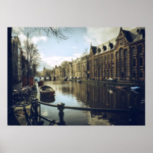 Affiche Canal d'Amsterdam