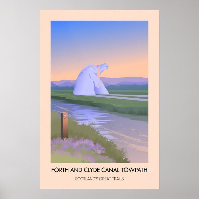 Affiche Canal de Forth et Clyde chemin de halage Écosse Gr (Devant)