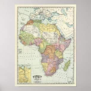 Affiche Canal de l'Afrique, Suez