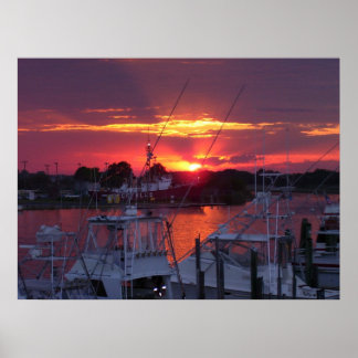 Affiche Canal de Lewes Sunset 2005