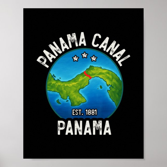Affiche Canal de Panama Env.1881  (Devant)