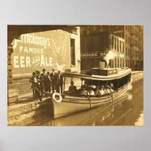 Affiche Canal d'Erie au St d'échange dans le downtonw