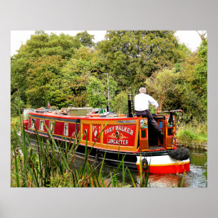 AFFICHE CANAL NARROWBOATS