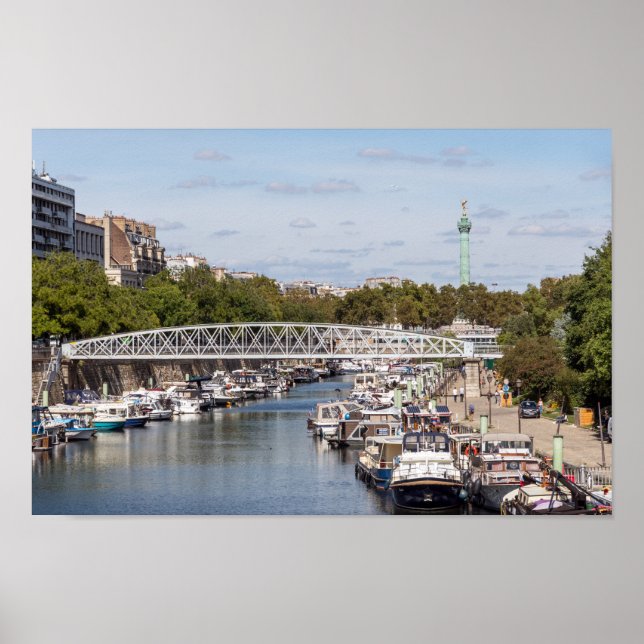 Affiche Canal Saint Martin - Paris (Devant)