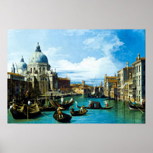 Affiche Canaletto : Entrée du Grand Canal, Venise