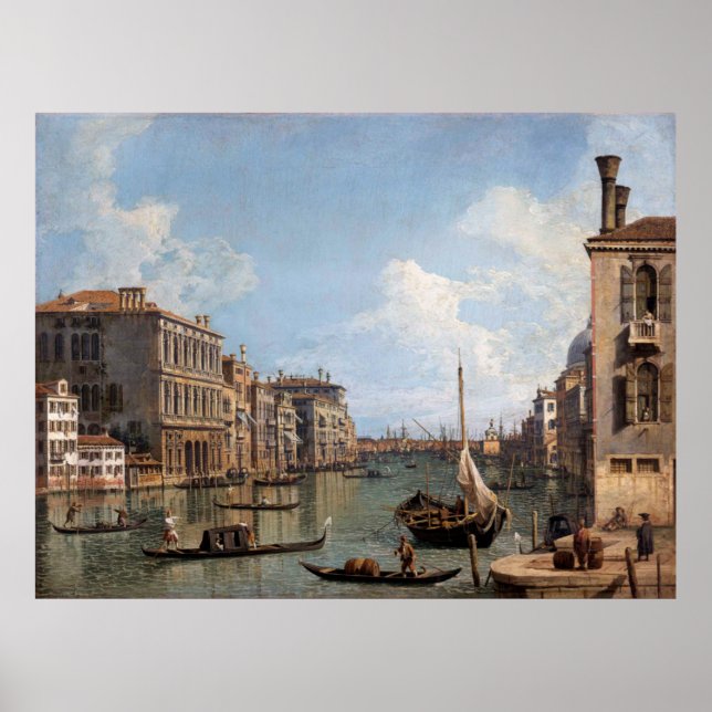 Affiche Canaletto Vue sur le Grand Canal (Devant)