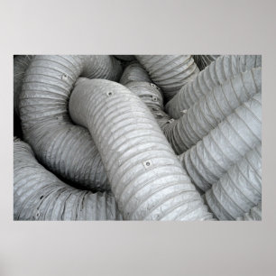 Affiche Canapé en tissu gris et noir