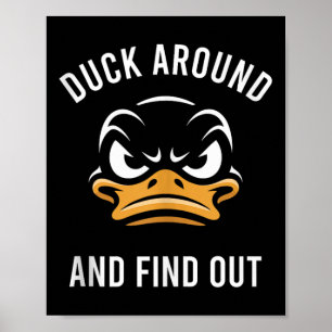 Affiche Canard Autour Et Découvrir - Sarcastique - College