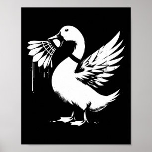 Affiche Canard Avec Navette - Drôle Graphique Amoureux Bad