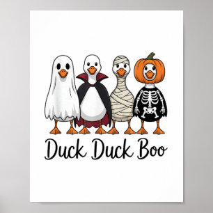 Affiche Canard Boo Drôle Oie Drôle Costume d'Halloween _1