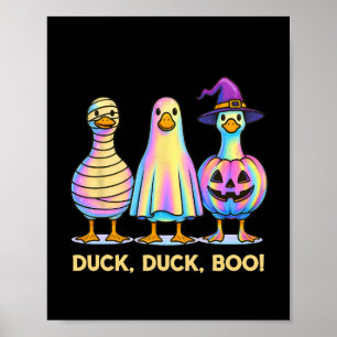 Affiche Canard Canard Boo Drôle Costume d'Halloween Oie Éf