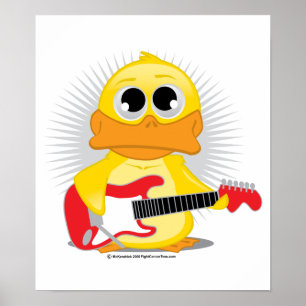 Affiche Canard de guitare électrique