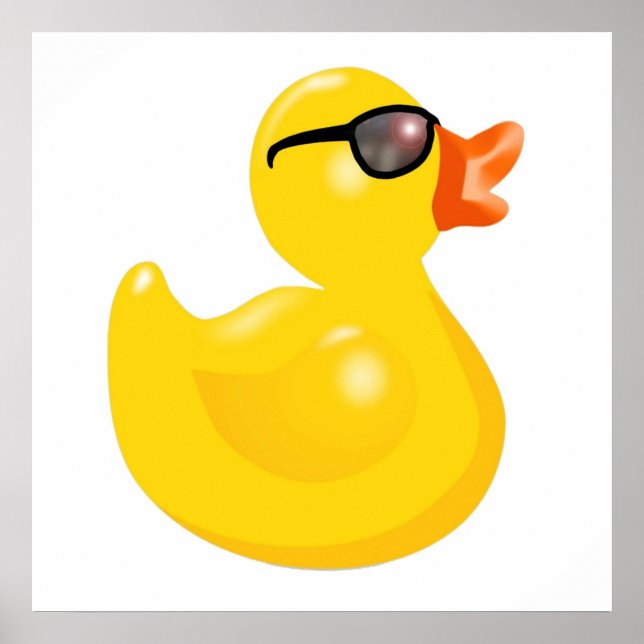Affiche Canard En Caoutchouc Avec Glaces Solaires Canard E (Devant)