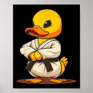 Affiche Canard en caoutchouc Karaté Motif Taekwondo Jiu-ji
