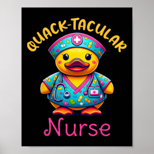 Affiche Canard en caoutchouc mou Infirmière inscrite Médic