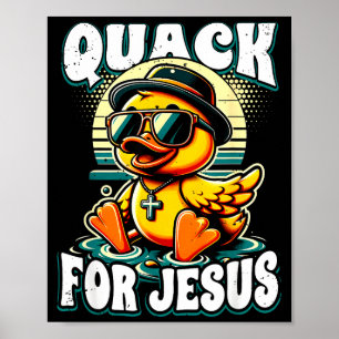 Affiche Canard en caoutchouc rétro Canard en caoutchouc ch