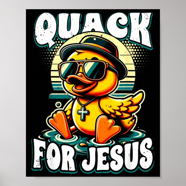 Affiche Canard en caoutchouc rétro Canard en caoutchouc ch (Devant)