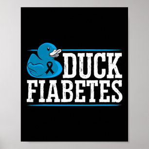 Affiche Canard Fiabète Diabète Mois de sensibilisation Ins