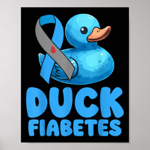 Affiche Canard Fiabetes Mois de la sensibilisation au diab
