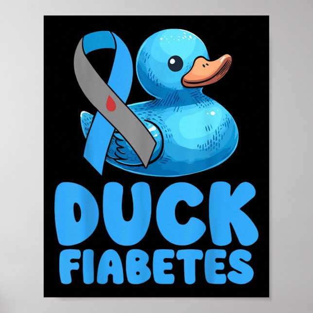 Affiche Canard Fiabetes Mois de la sensibilisation au diab (Devant)