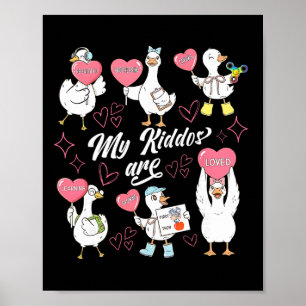 Affiche Canard idiot rétro Saint-Valentin A Analyse du com
