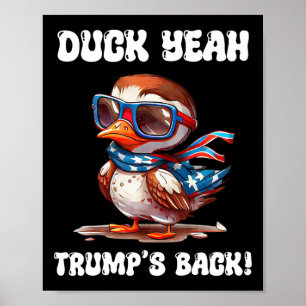 Affiche Canard ouais Trump est Ck 47e président