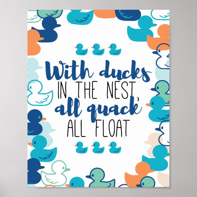 Affiche Canards amusants et canons flottants en quack Conc (Devant)