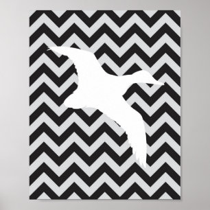Affiche Canards, camions et Bucks Décor mural Chevron