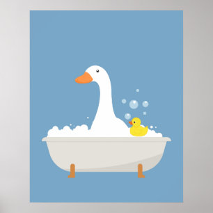 Affiche Canards dans la baignoire