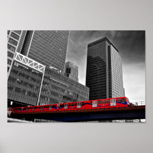 Affiche Canary Wharf London Docklands Angleterre Royaume-U