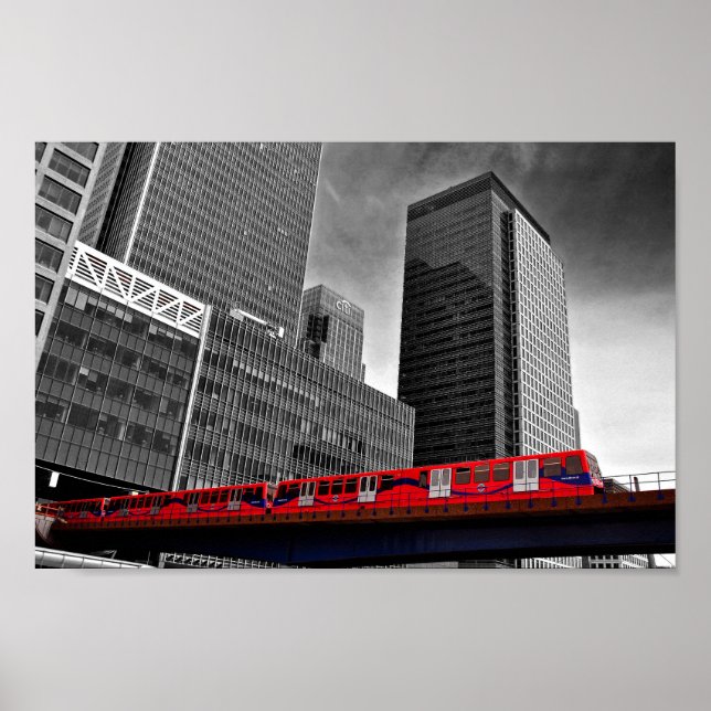 Affiche Canary Wharf London Docklands Angleterre Royaume-U (Devant)