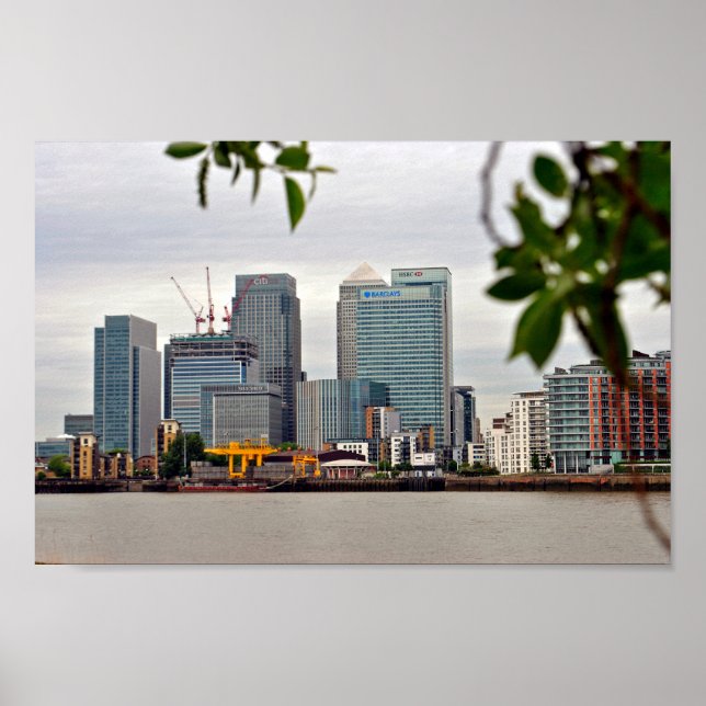 Affiche Canary Wharf London Docklands Angleterre Royaume-U (Devant)