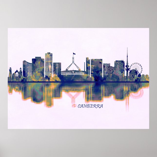 Affiche Canberra Skyline (Devant)