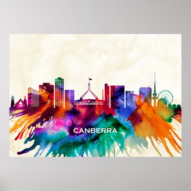 Affiche Canberra Skyline (Devant)