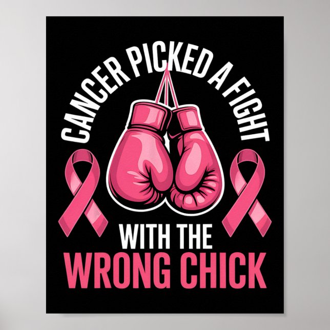 Affiche Cancer A Combattu Le Mauvais Sein De Poule (Devant)