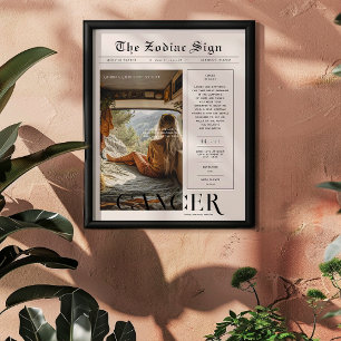Affiche Cancer   Astrologie du zodiaque Photo Journal
